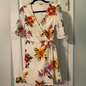 Floral wrap dress